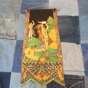 Vintage Native American wall hanging art